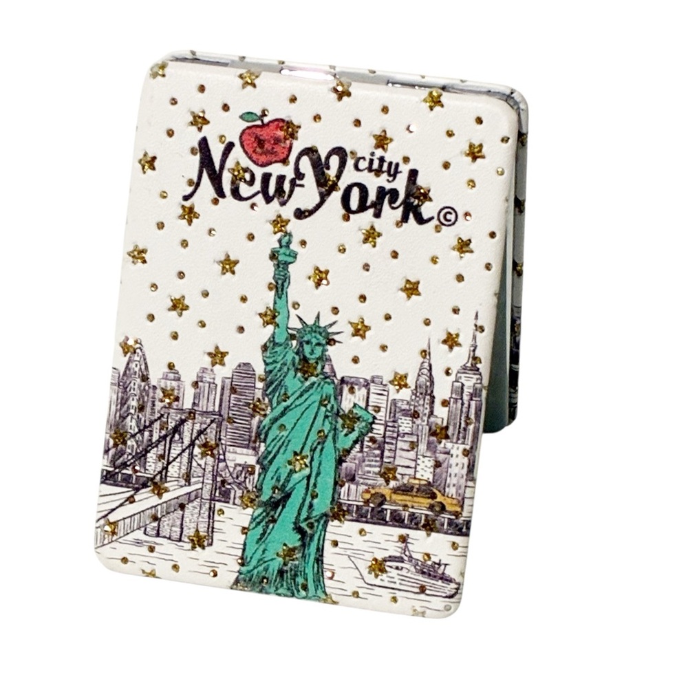 Studded Rhinestone New York City Gifts For Her‎ Compact Mirror Souvenir
